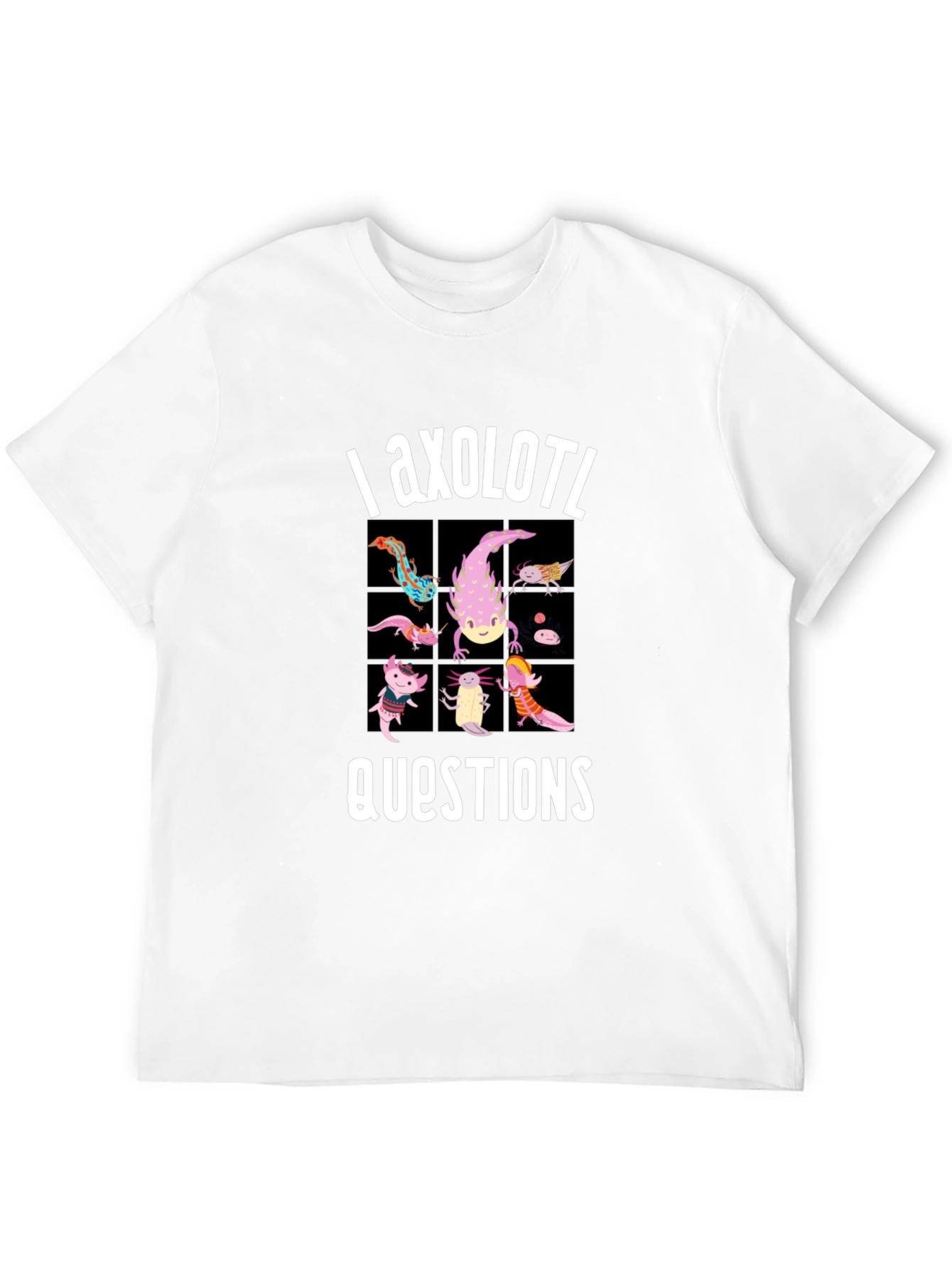 Axolotl Questions Funny Graphic T-Shirt