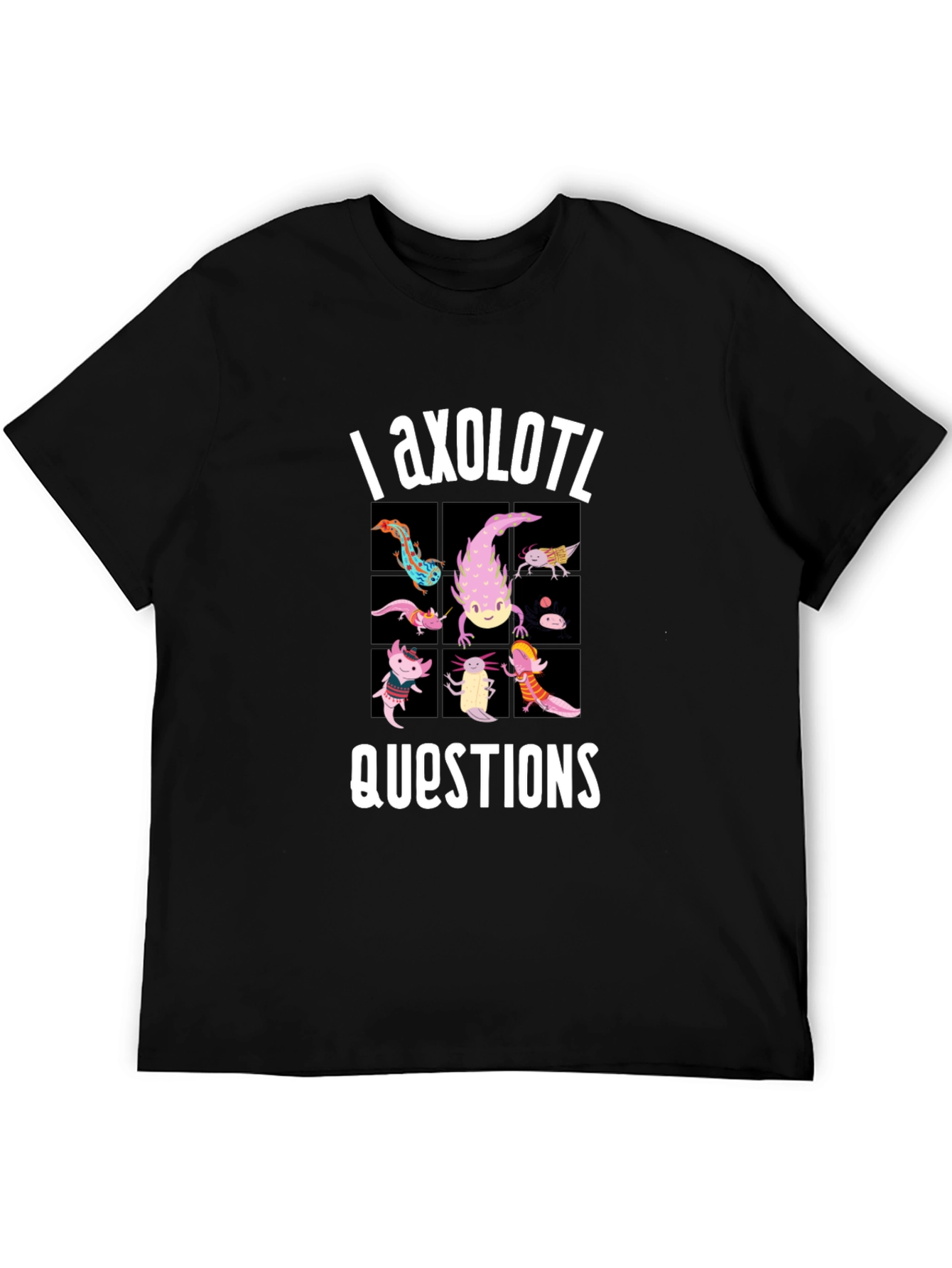 Axolotl Questions Funny Graphic T-Shirt