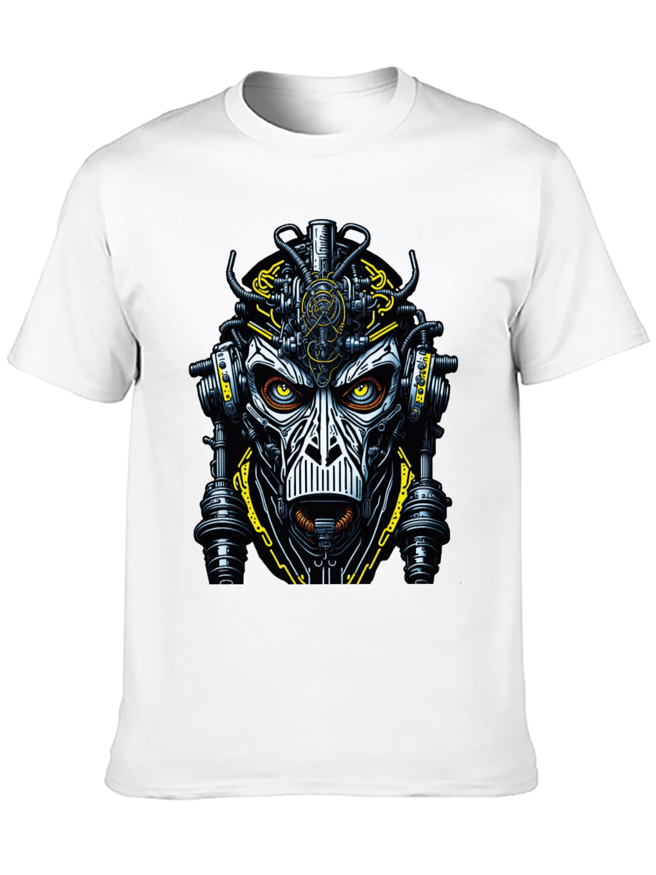 Steampunk Robot Face Graphic Tee