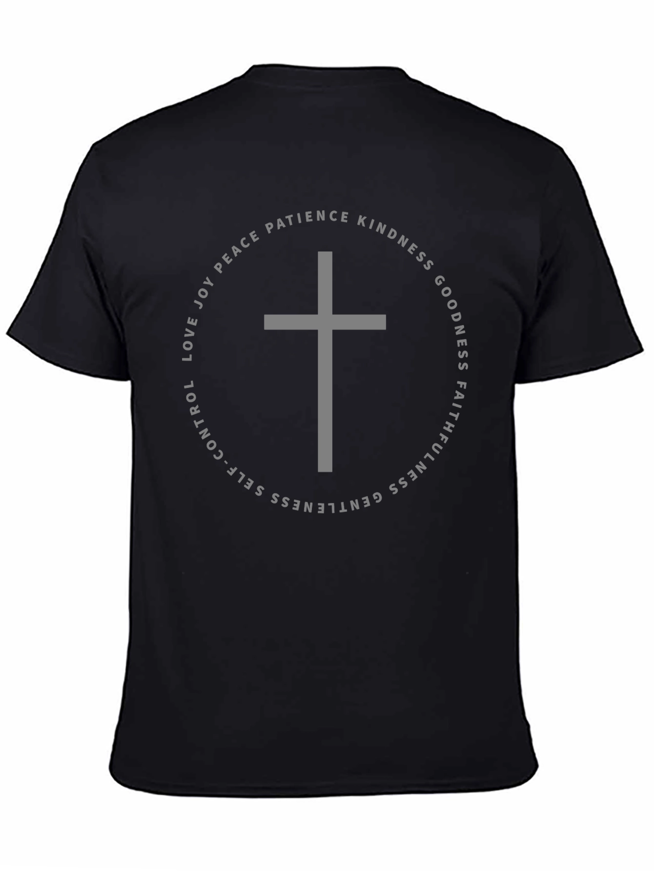 Fruits of Spirit Christian T-Shirt Black