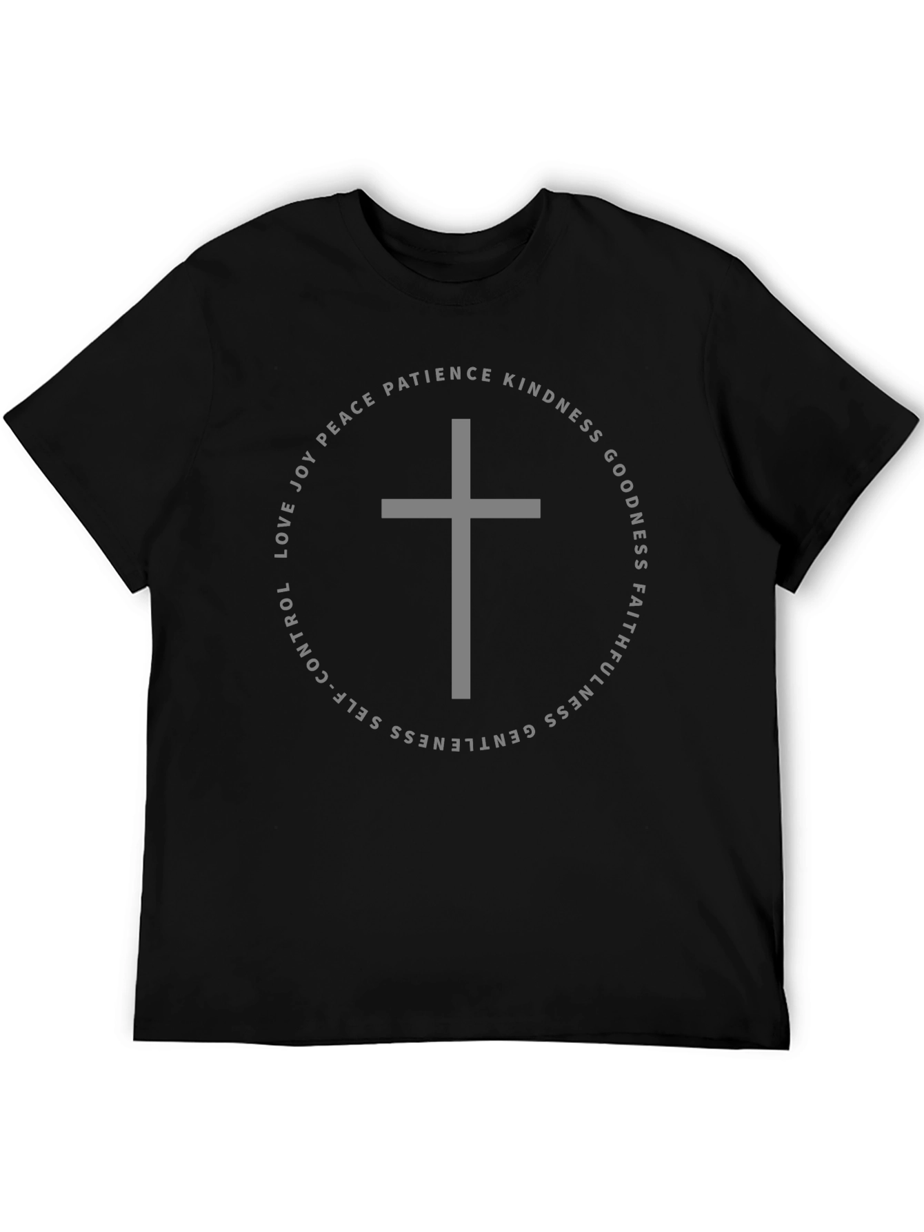 Fruits of Spirit Christian T-Shirt Black