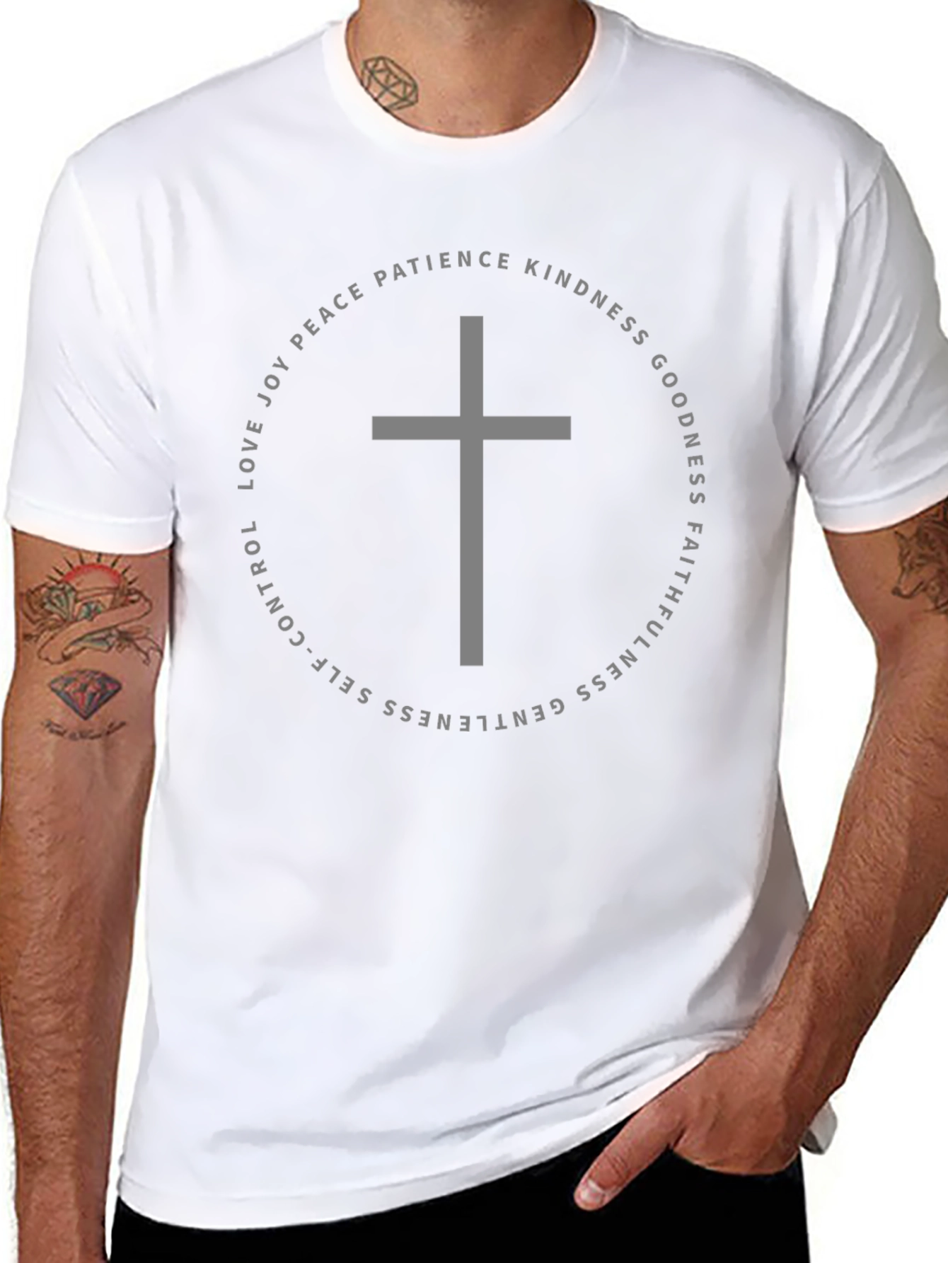 Fruits of Spirit Christian T-Shirt Black