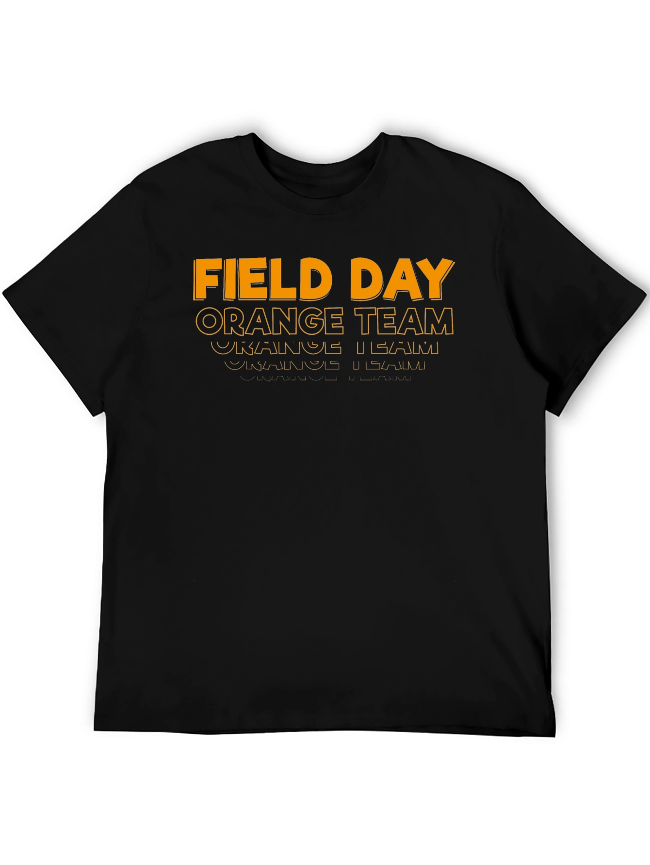 Field Day Orange Team Black T-Shirt