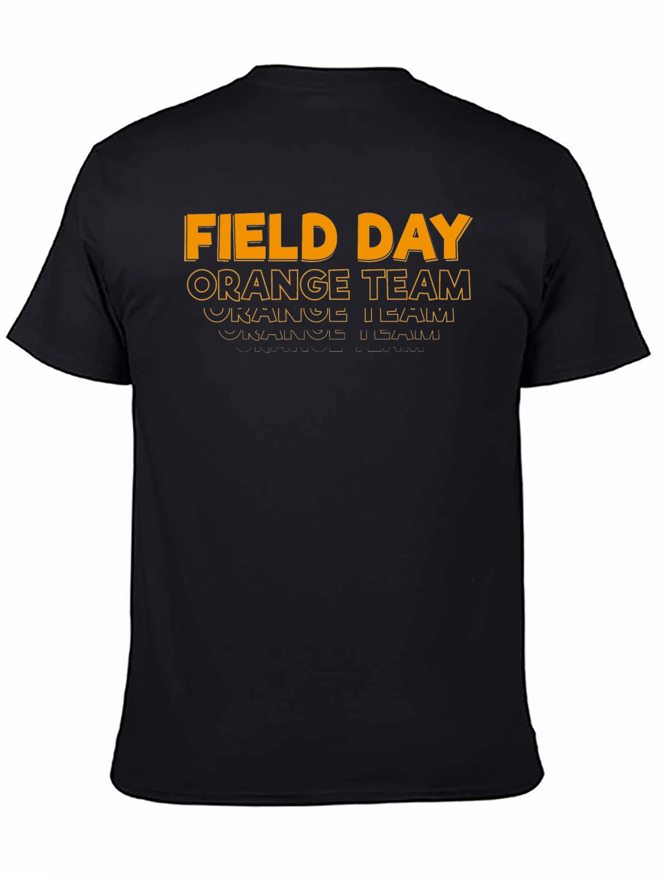 Field Day Orange Team Black T-Shirt