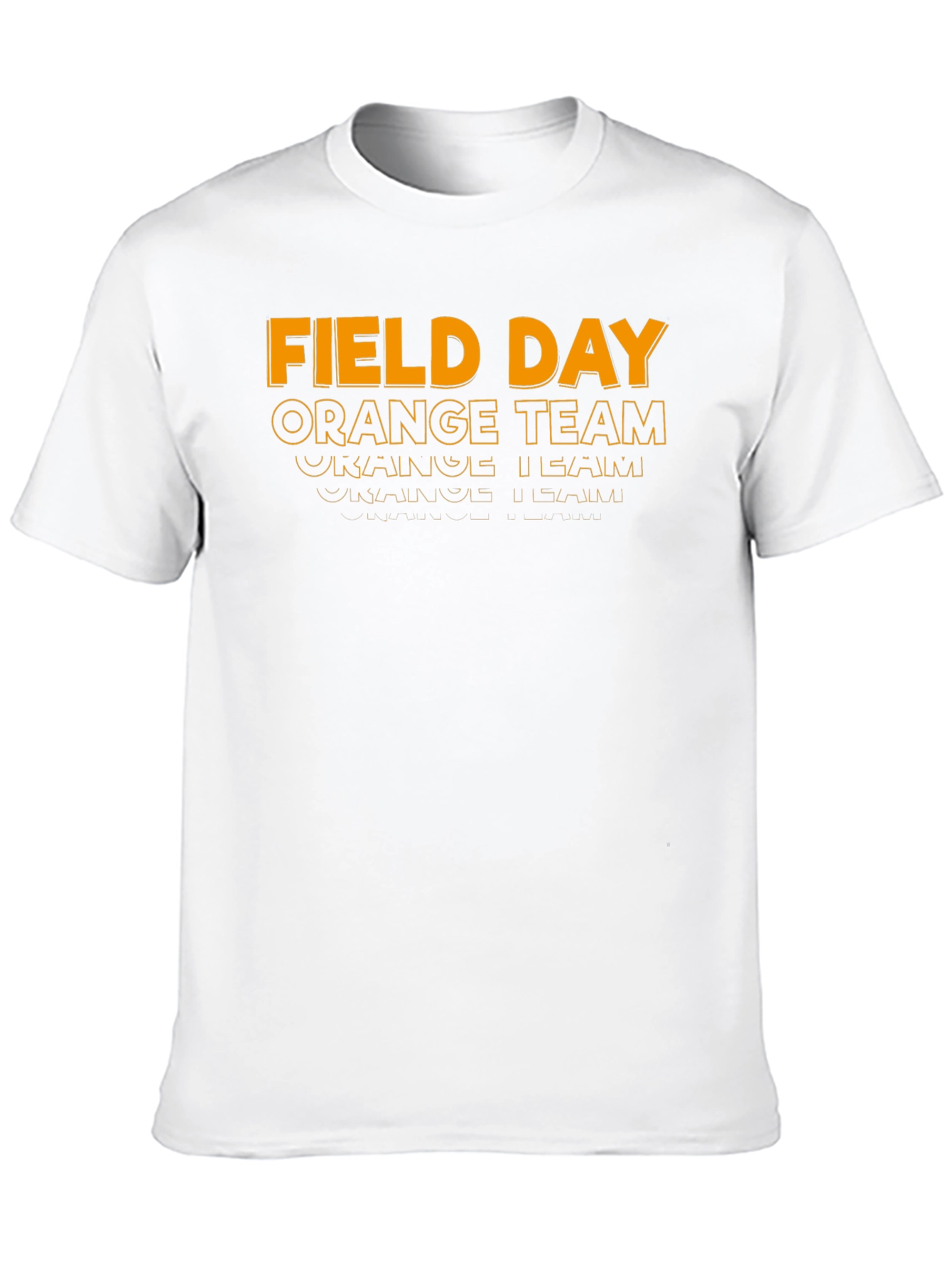 Field Day Orange Team Black T-Shirt