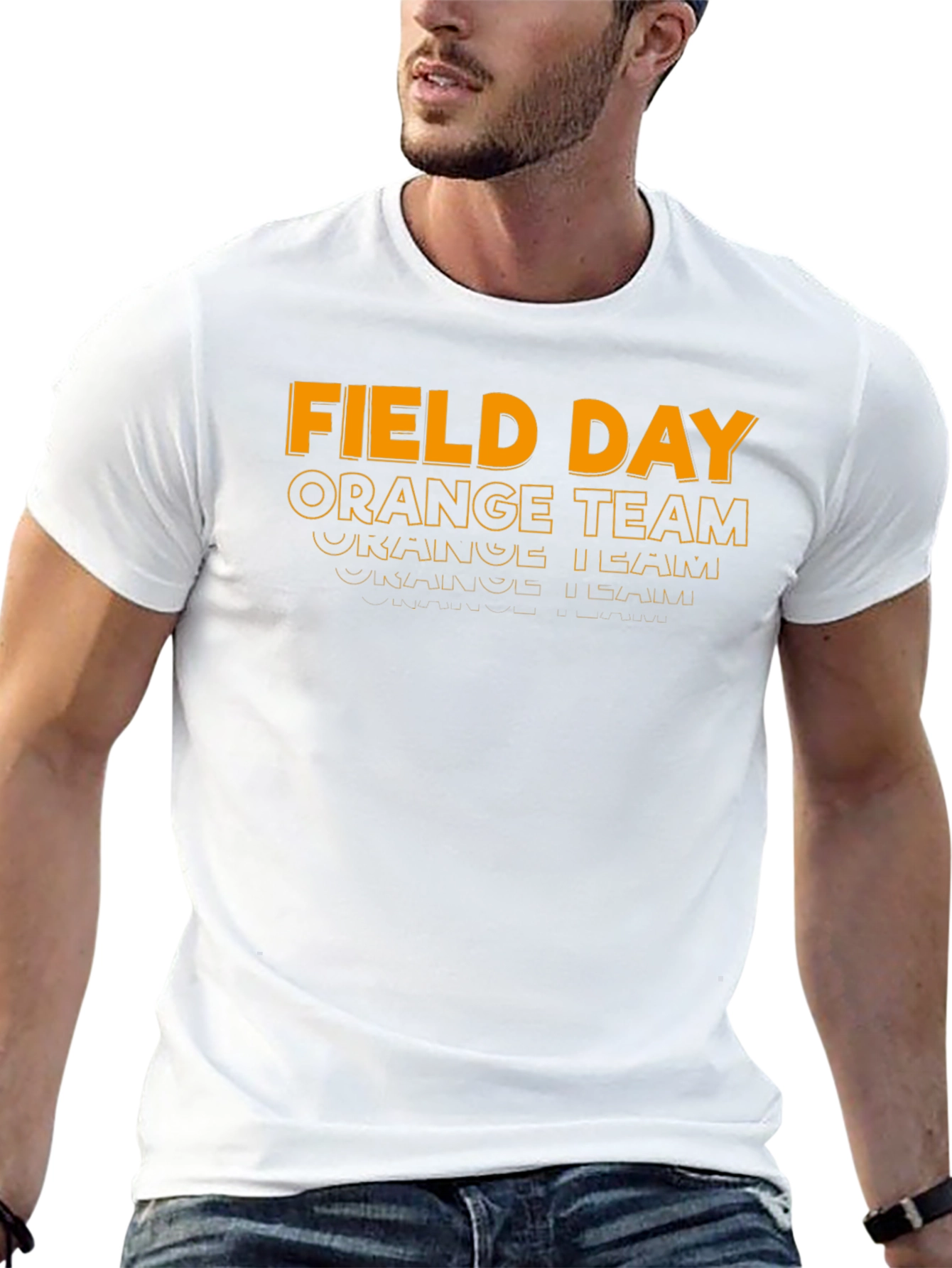 Field Day Orange Team Black T-Shirt