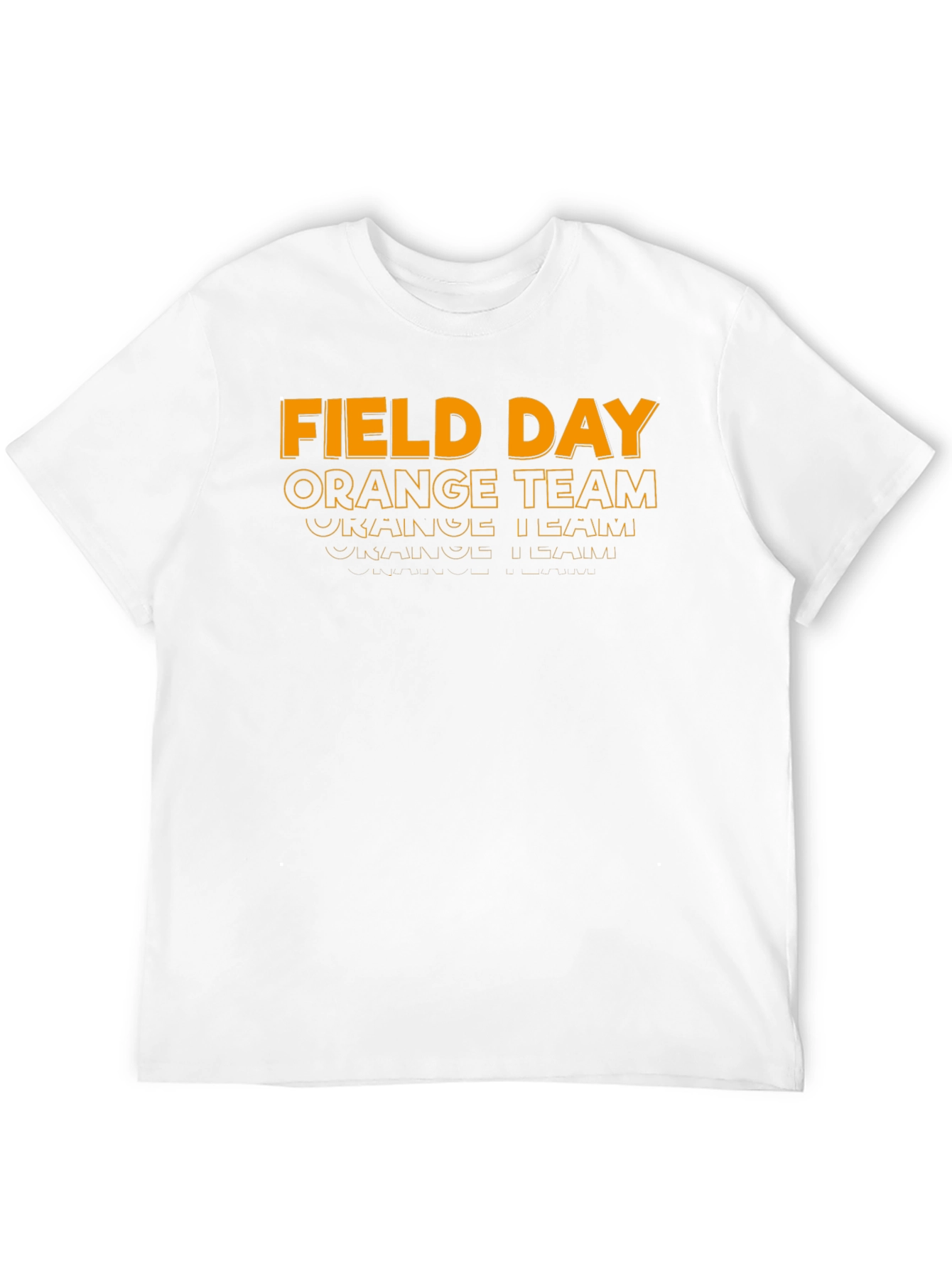 Field Day Orange Team Black T-Shirt