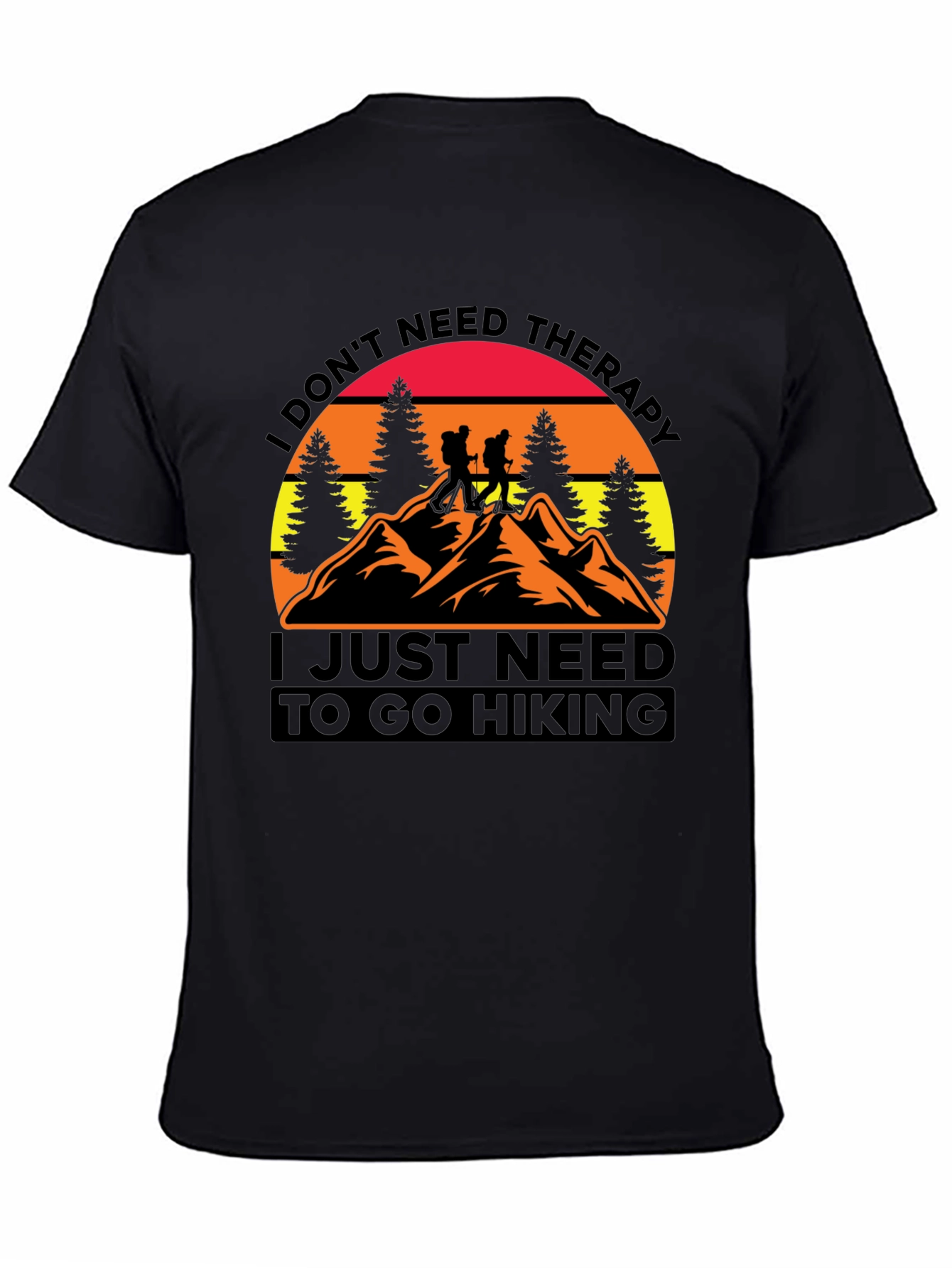 Hiking Therapy Graphic T-Shirt