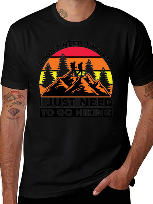 Hiking Therapy Graphic T-Shirt