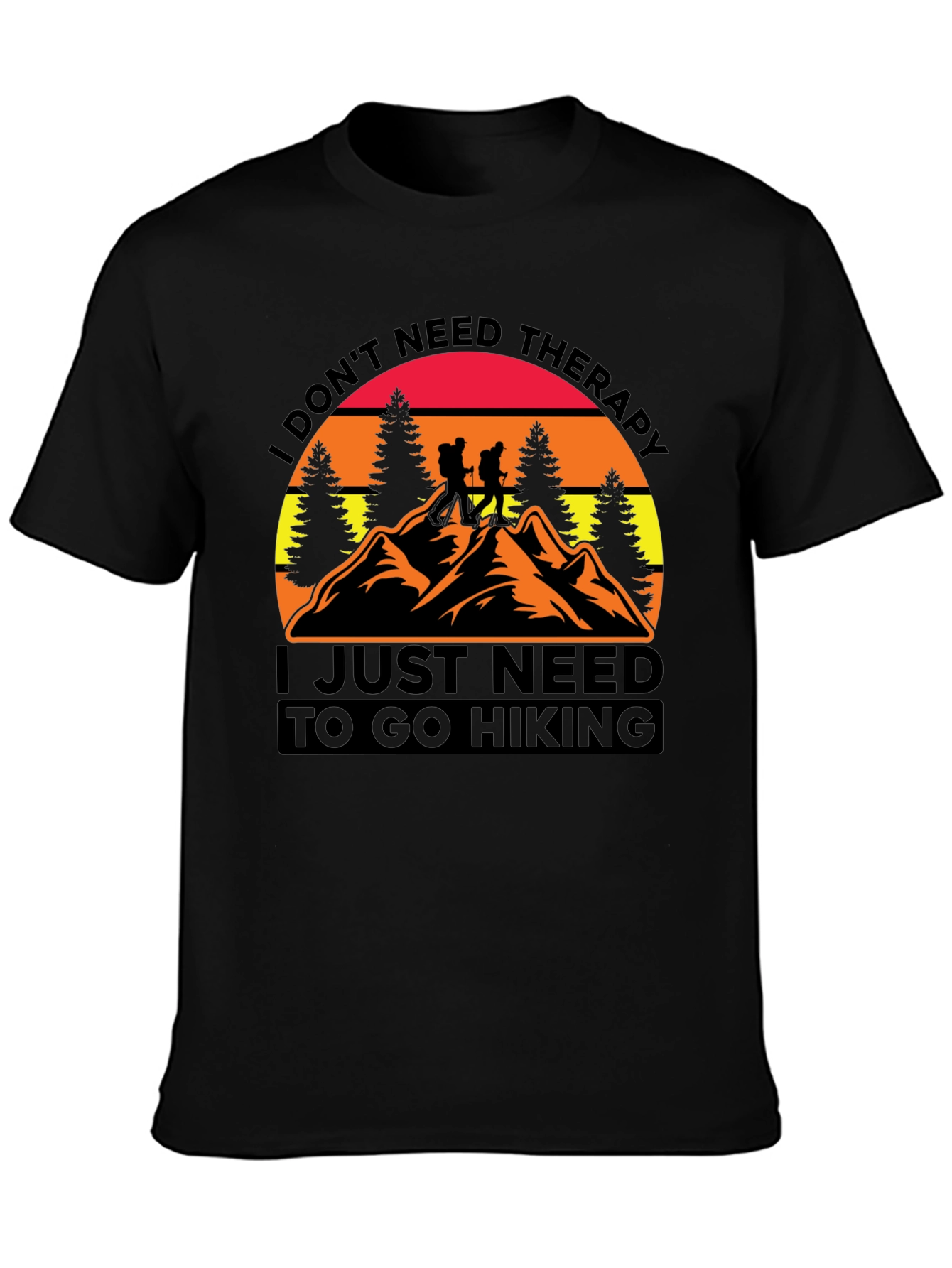 Hiking Therapy Graphic T-Shirt