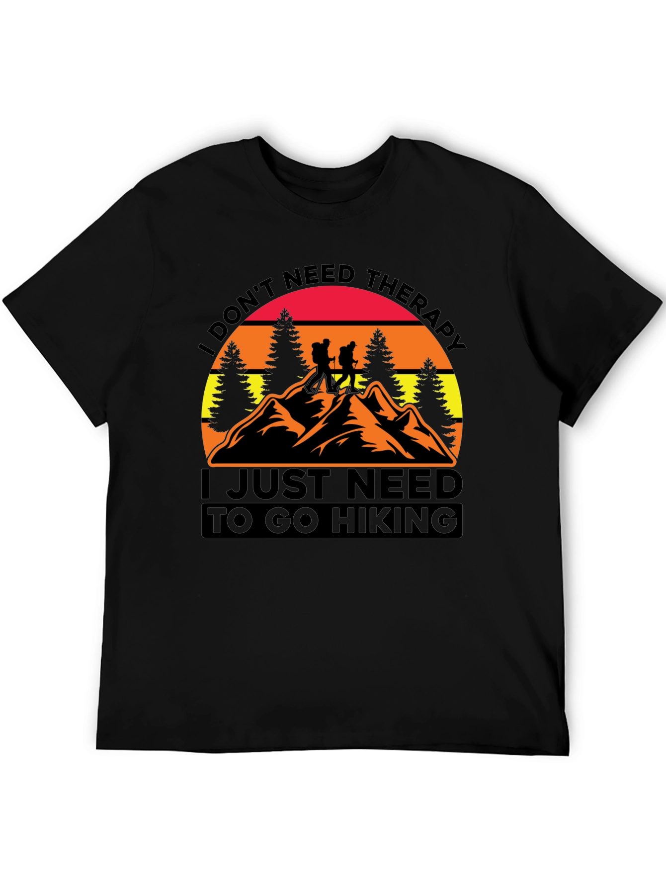 Hiking Therapy Graphic T-Shirt