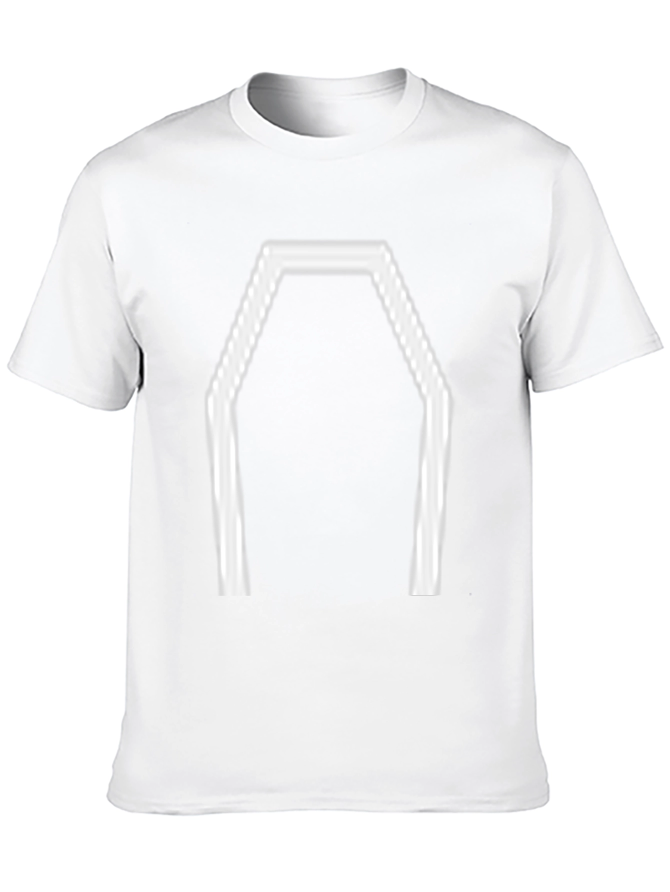 Geometric Coffin Graphic Tee - Black