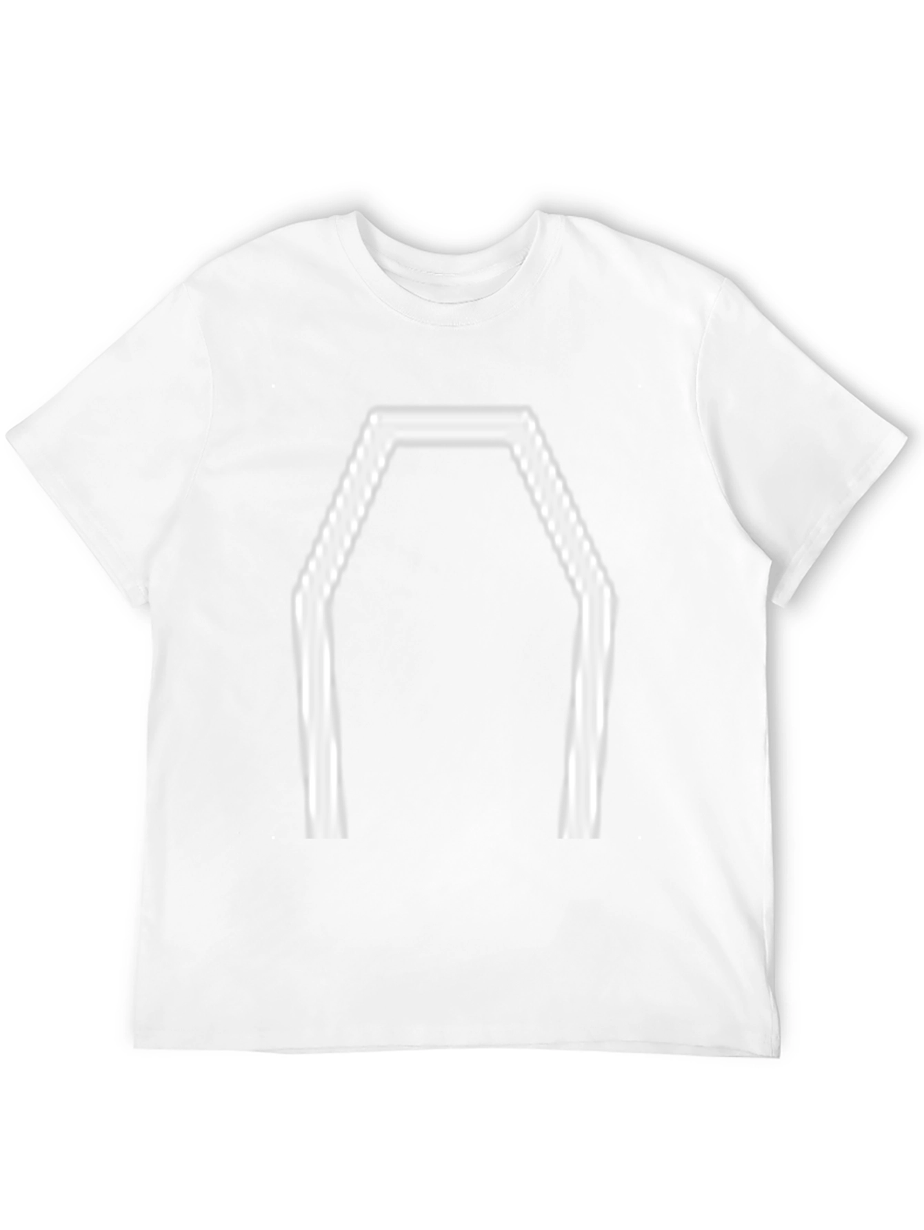 Geometric Coffin Graphic Tee - Black