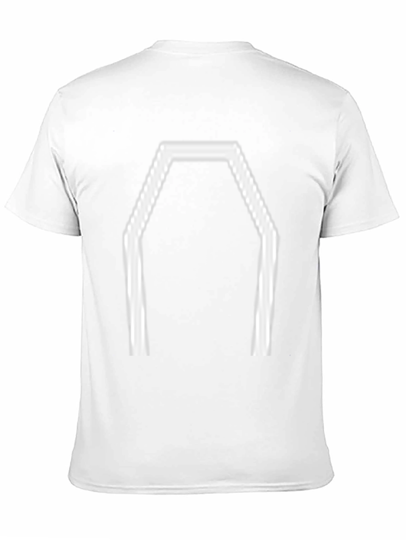 Geometric Coffin Graphic Tee - Black