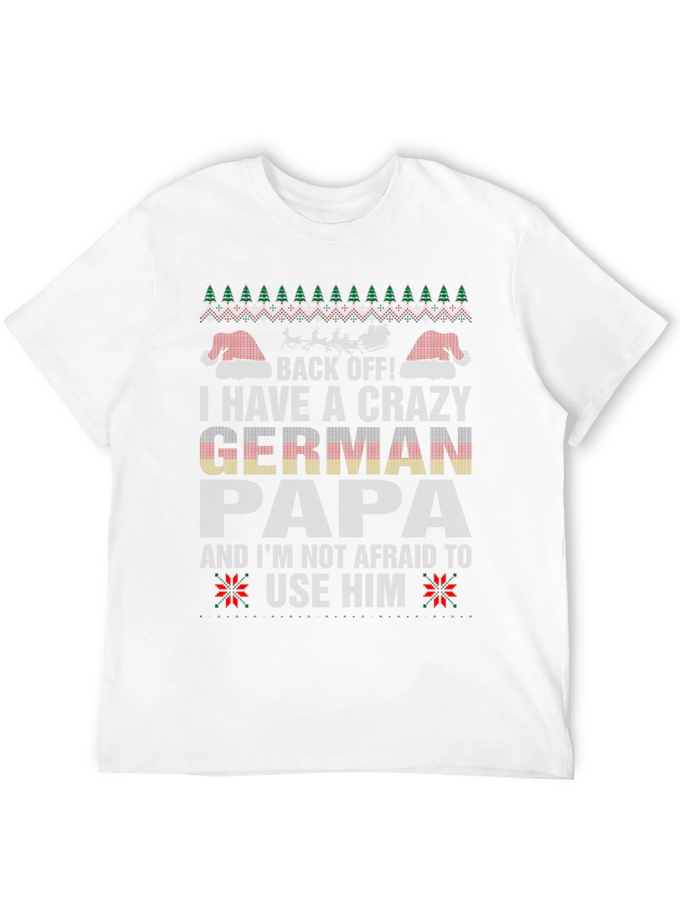 Crazy German Papa Christmas T-Shirt