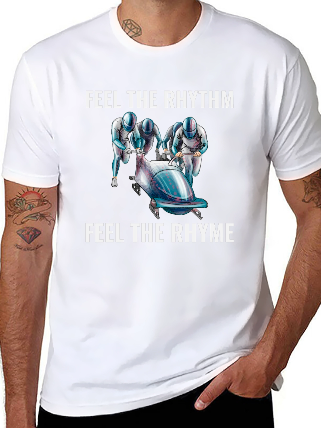 Feel The Rhythm Bobsled T-Shirt
