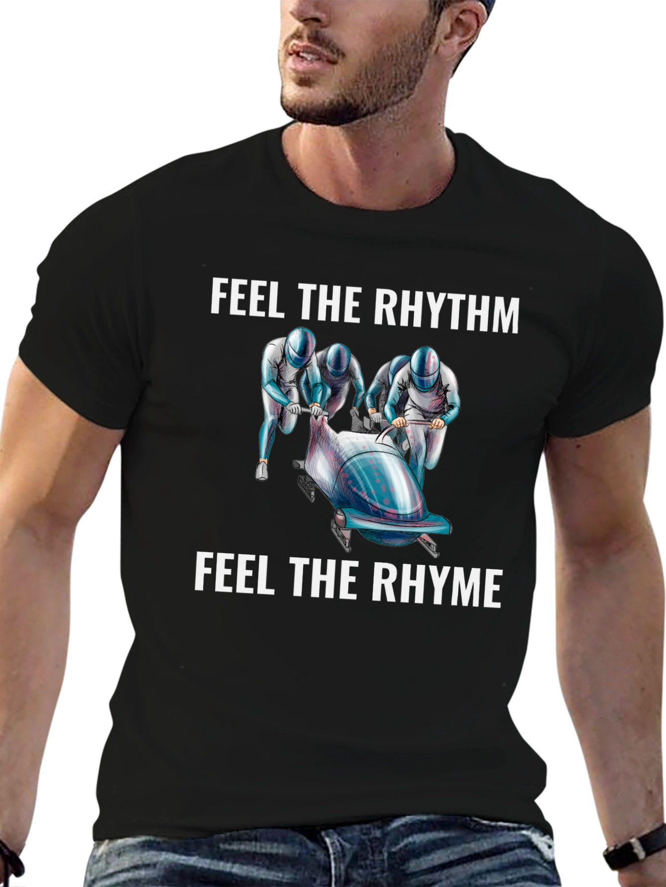 Feel The Rhythm Bobsled T-Shirt