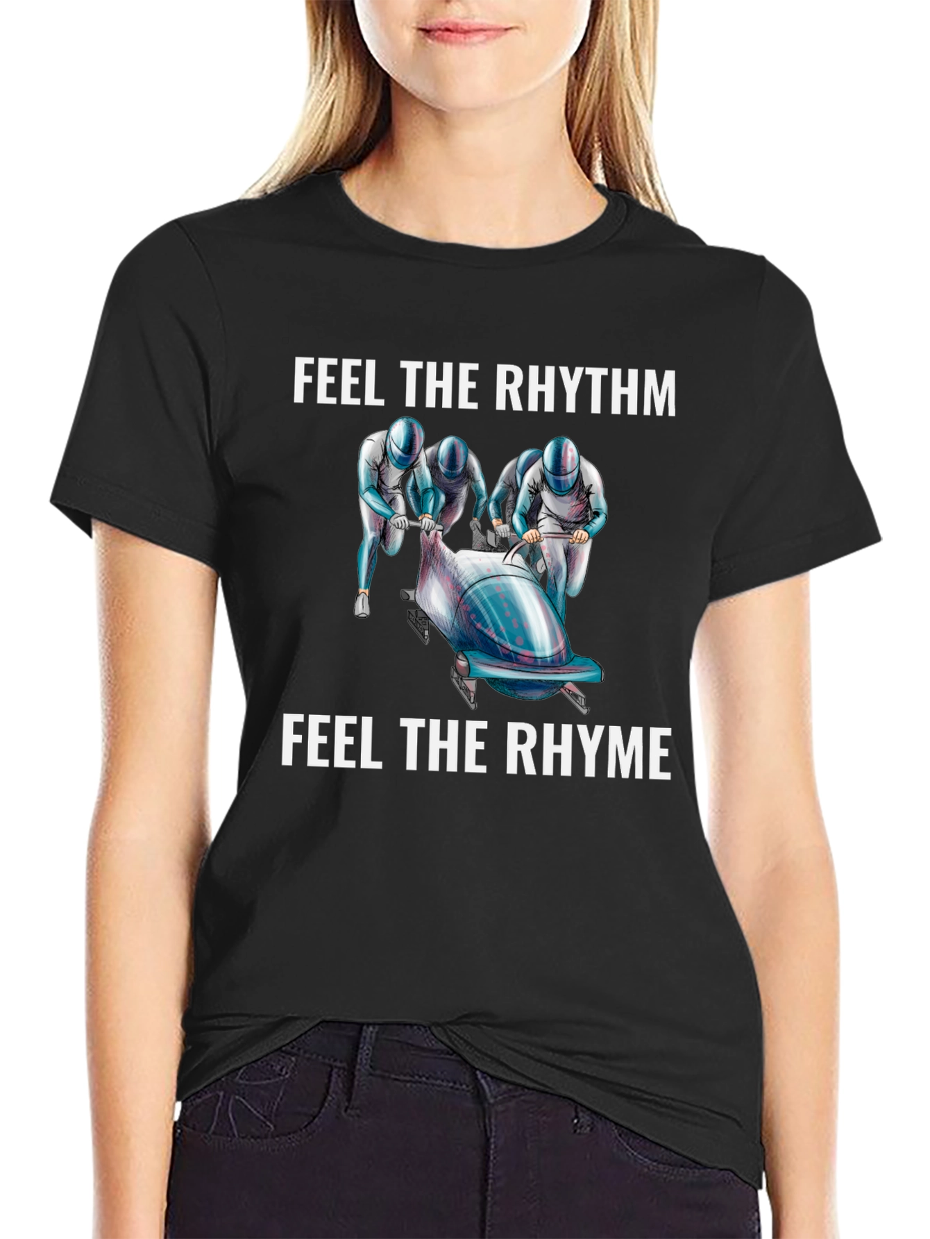 Feel The Rhythm Bobsled T-Shirt