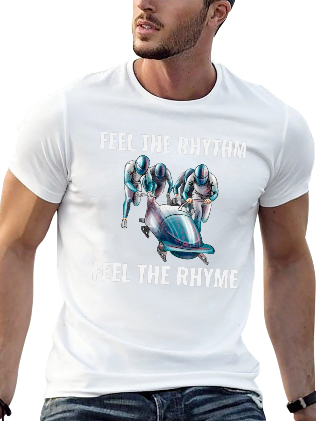 Feel The Rhythm Bobsled T-Shirt