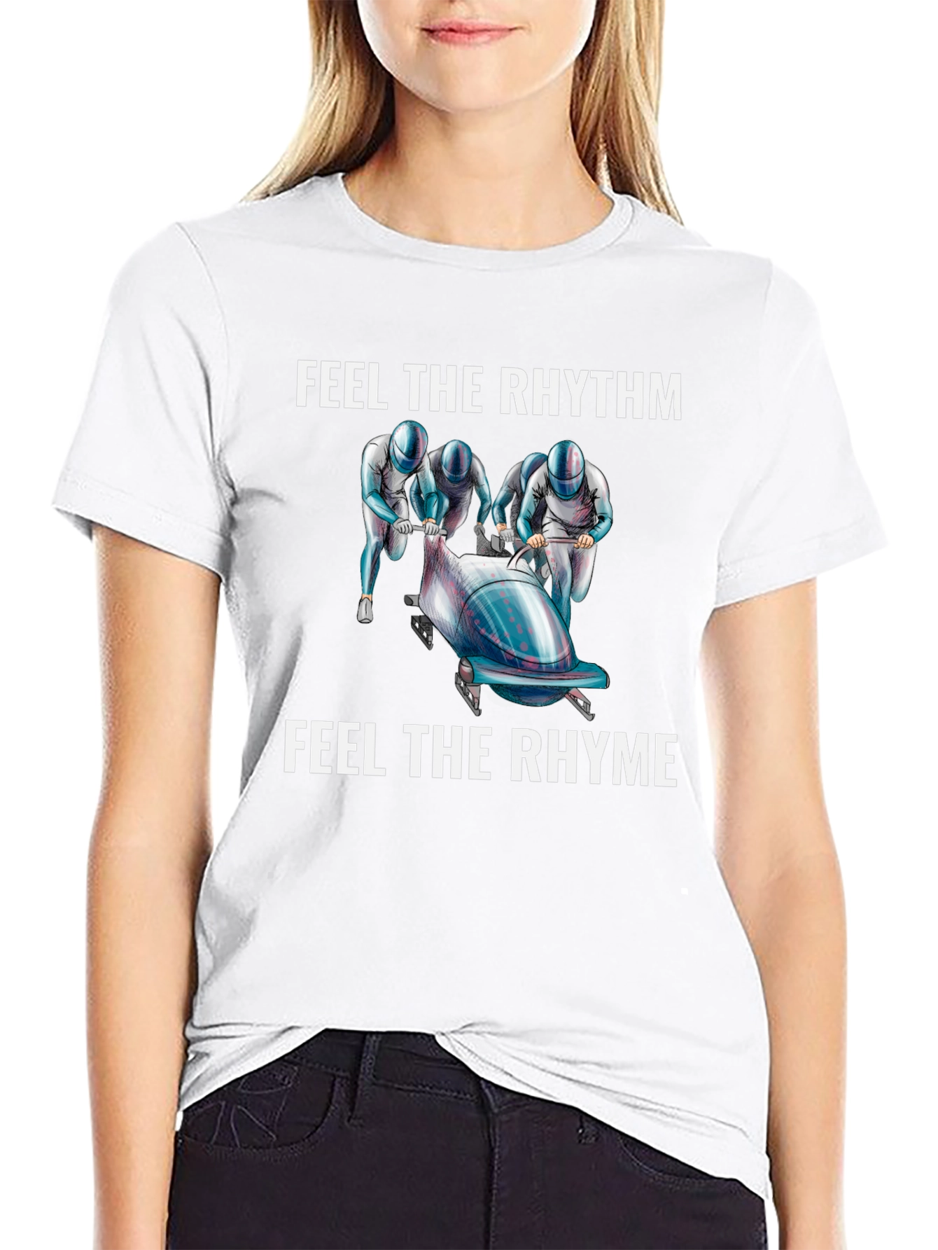 Feel The Rhythm Bobsled T-Shirt