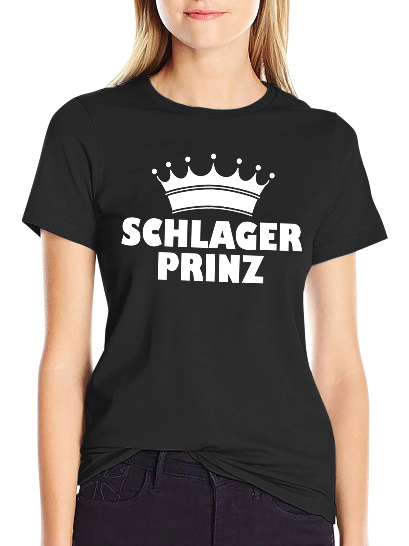 Schlager Prinz Black T-Shirt