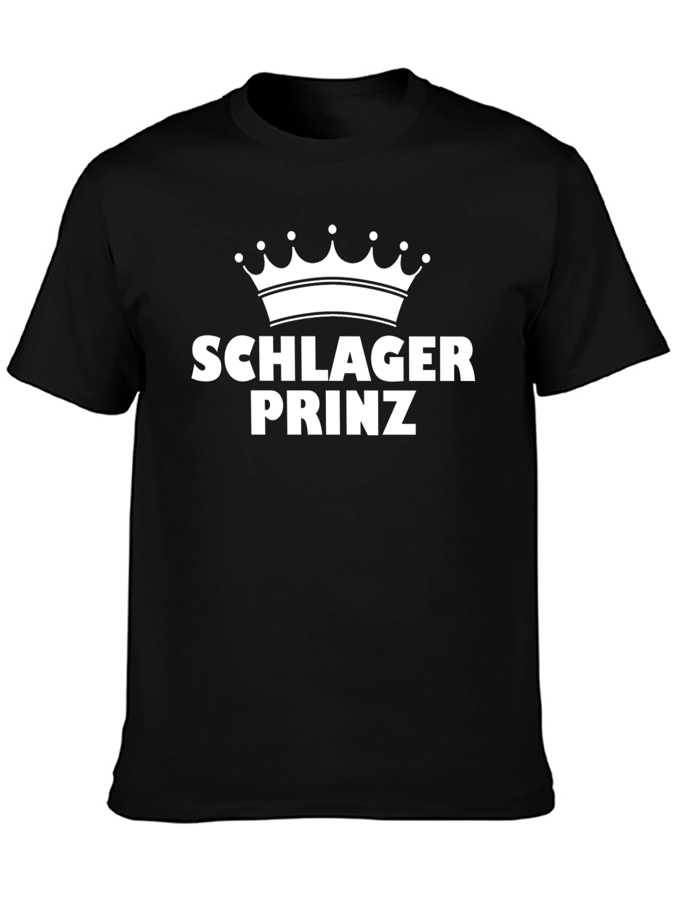 Schlager Prinz Black T-Shirt