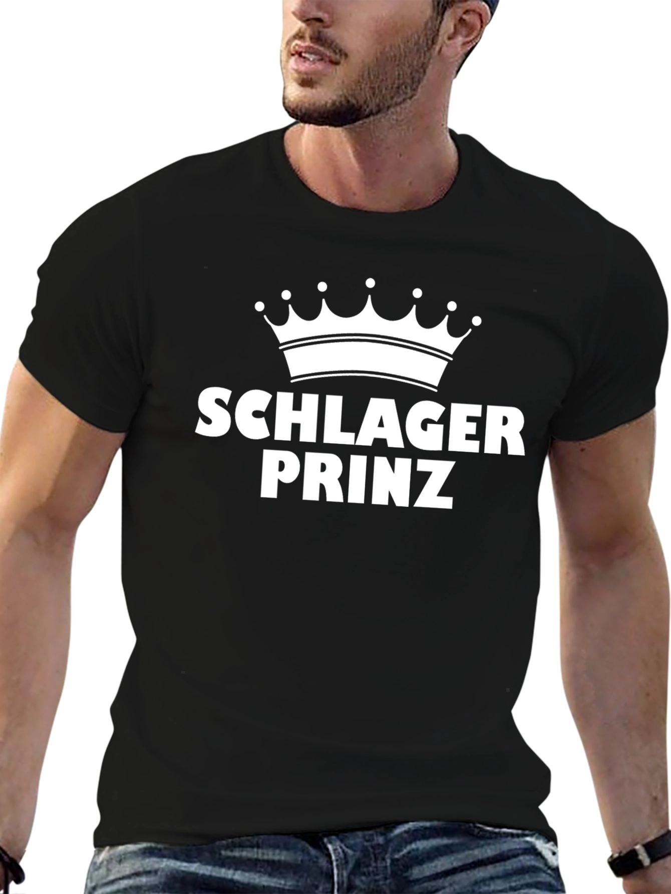 Schlager Prinz Black T-Shirt