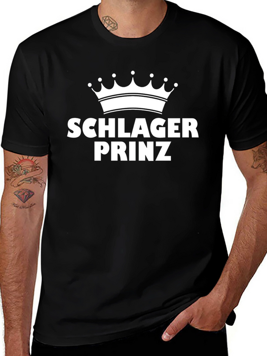 Schlager Prinz Black T-Shirt