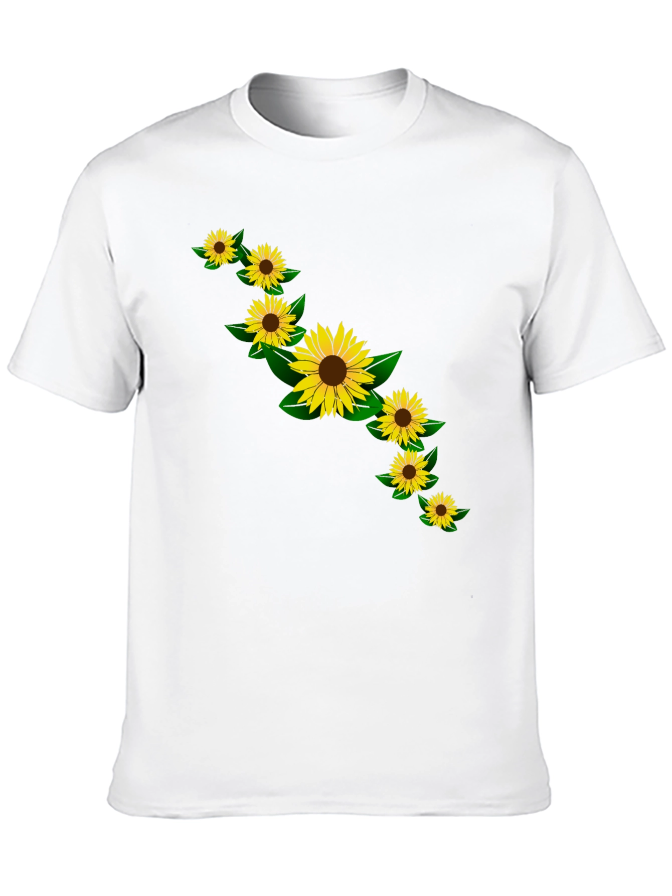 Sunflower Graphic Black T-Shirt