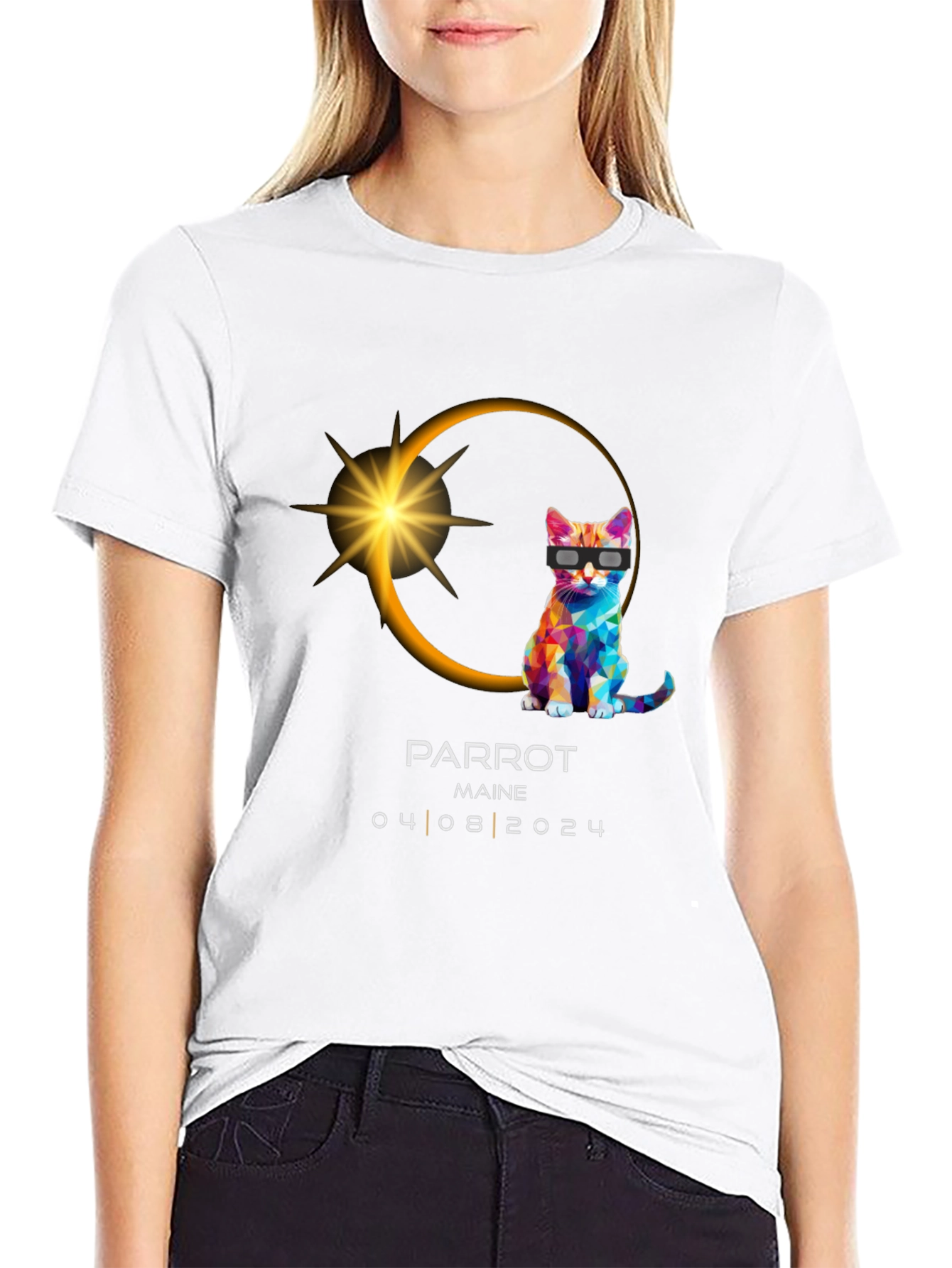 Parrot Maine Eclipse 2024 T-Shirt