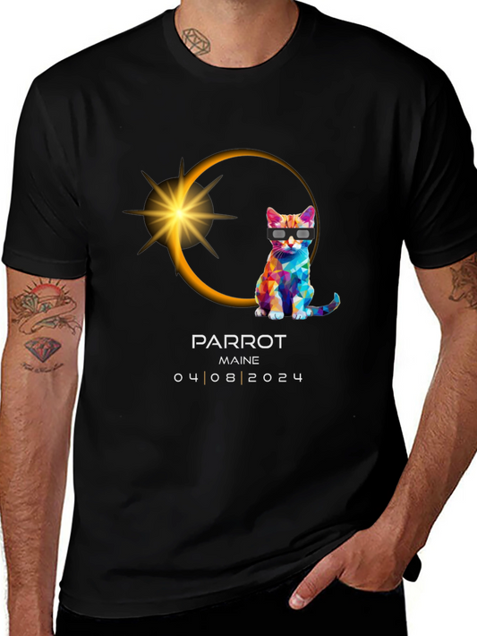Parrot Maine Eclipse 2024 T-Shirt