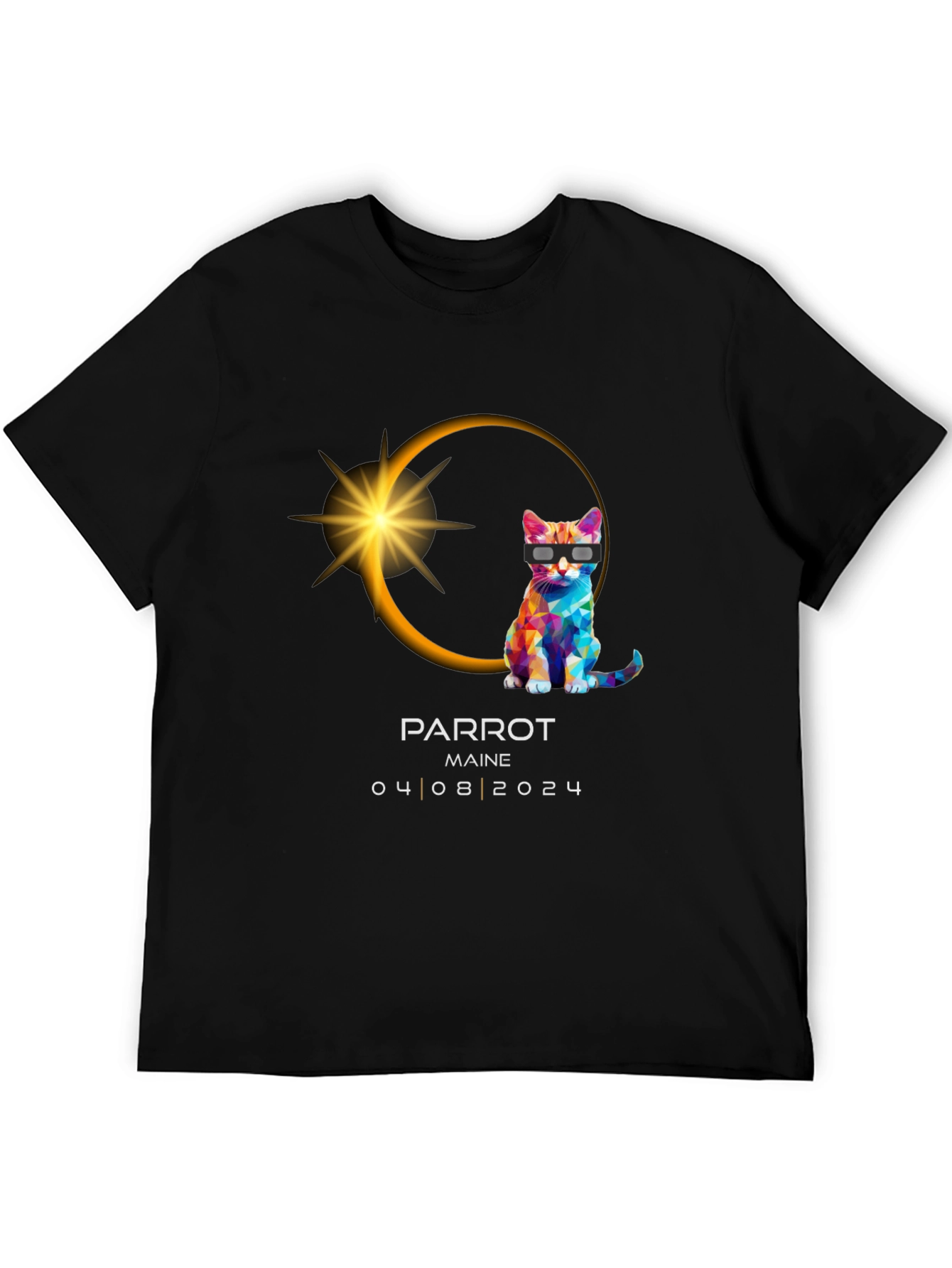 Parrot Maine Eclipse 2024 T-Shirt