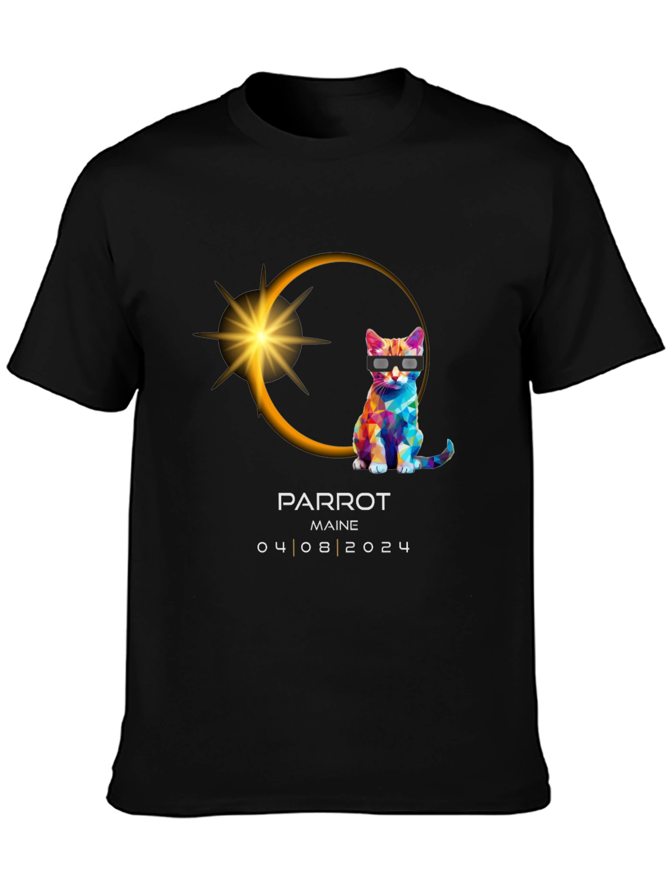 Parrot Maine Eclipse 2024 T-Shirt