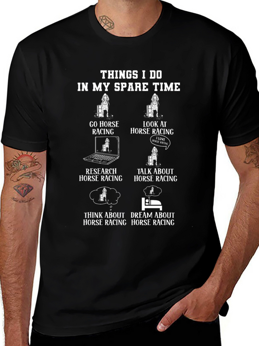Horse Racing Spare Time T-Shirt