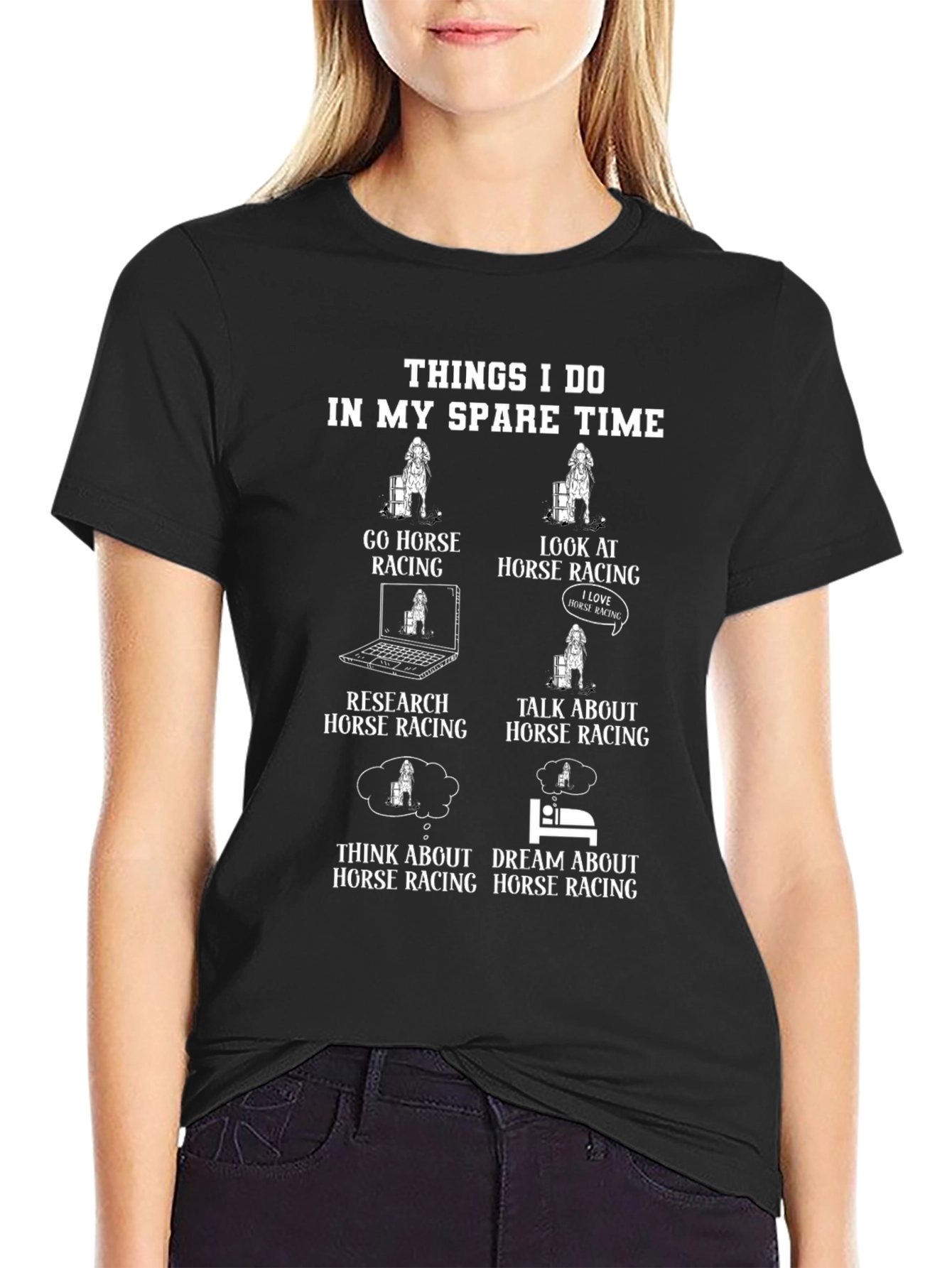 Horse Racing Spare Time T-Shirt