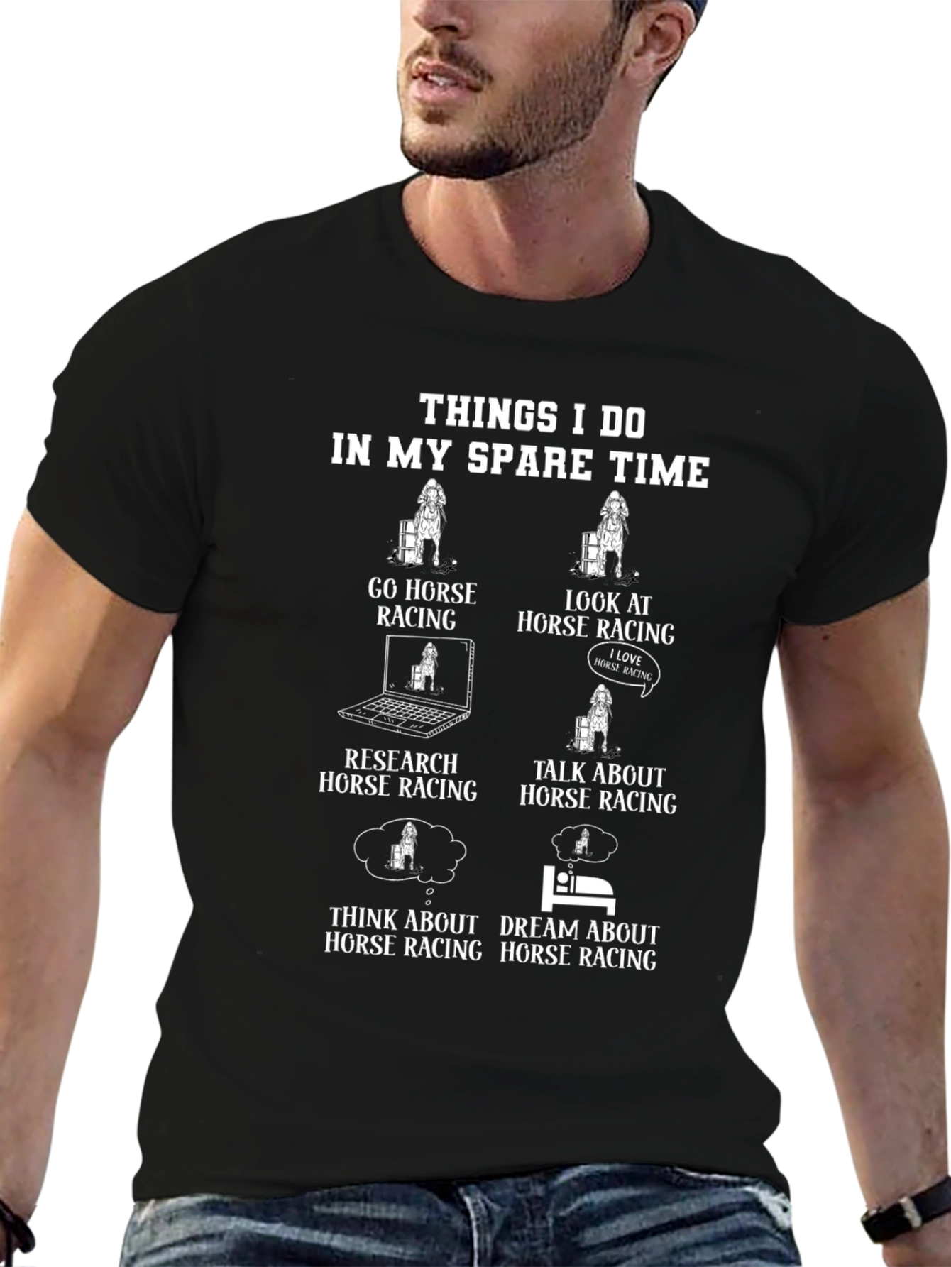 Horse Racing Spare Time T-Shirt