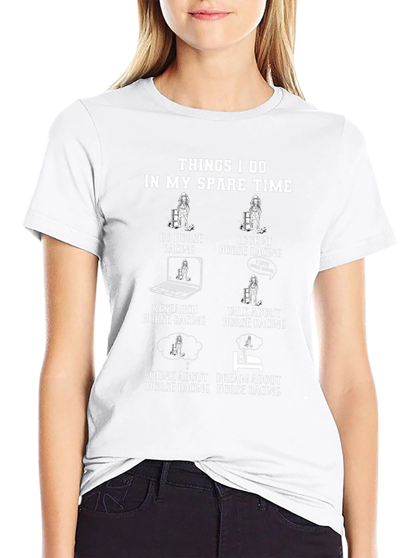 Horse Racing Spare Time T-Shirt