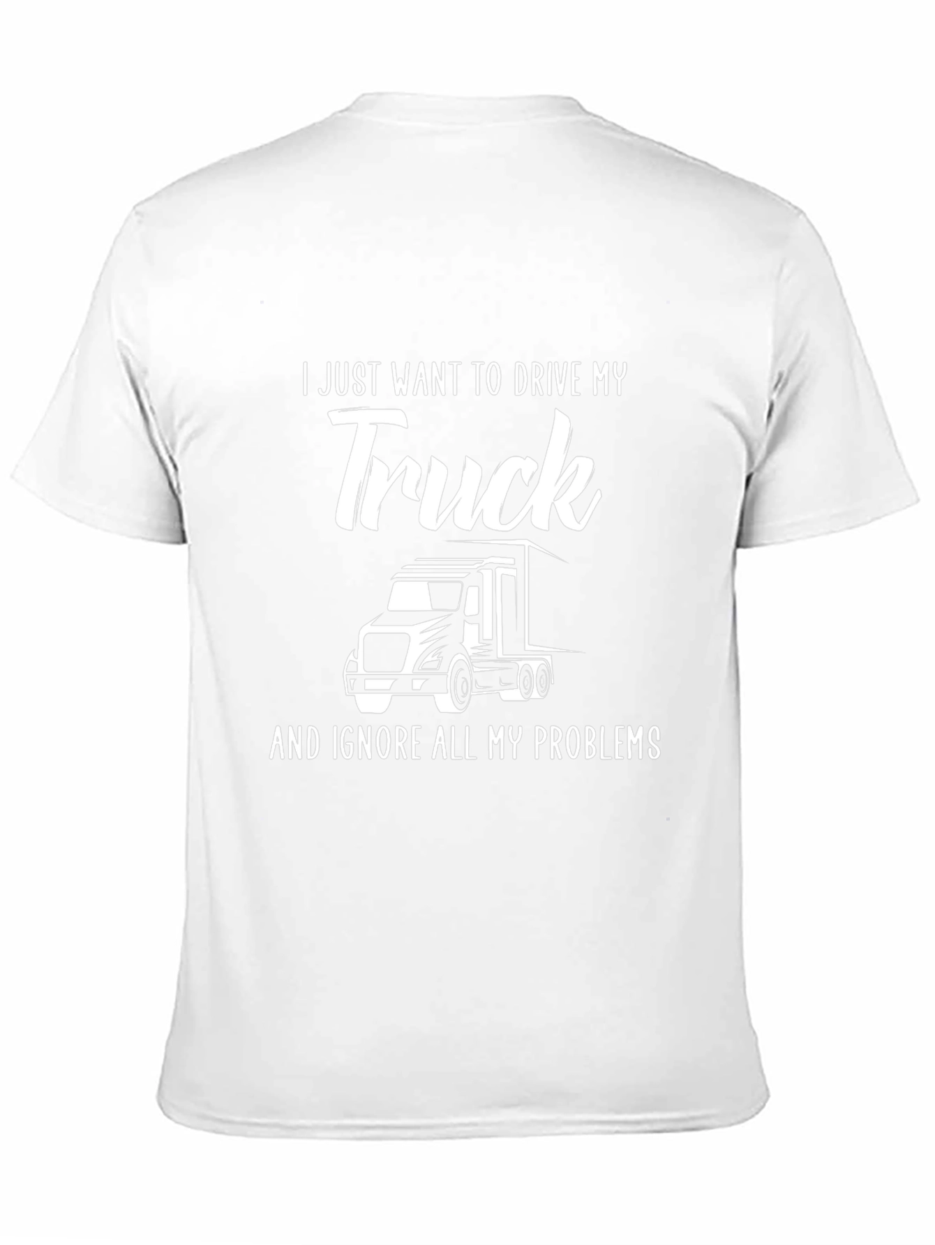Drive My Truck Graphic Tee - Black Cotton Blend
