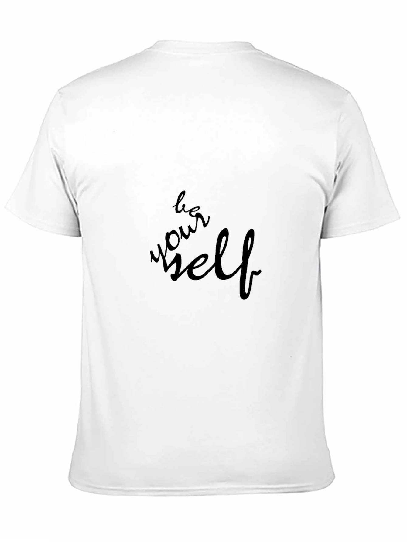 Be Yourself Black Graphic Tee - Inspiring Casual Style