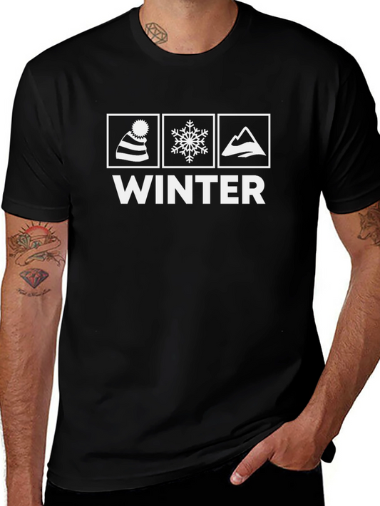 Winter Graphic T-Shirt - Black