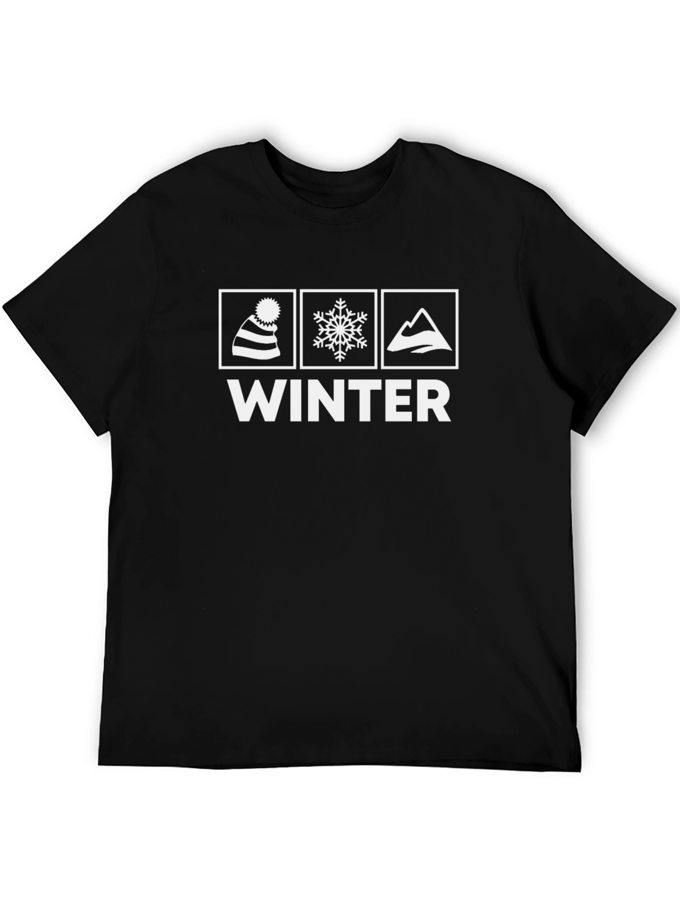 Winter Graphic T-Shirt - Black