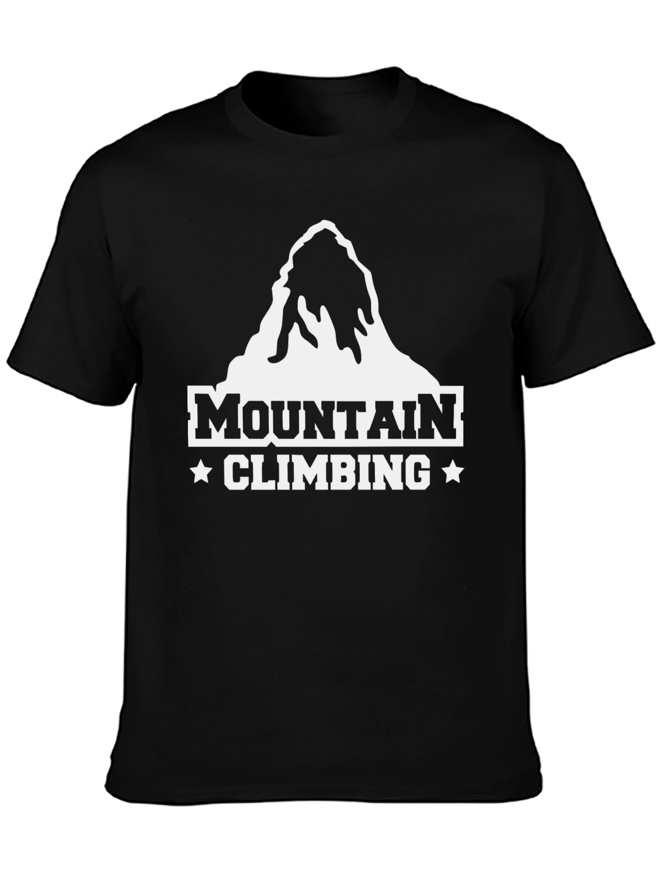 Mountain Climbing Graphic T-Shirt - Black