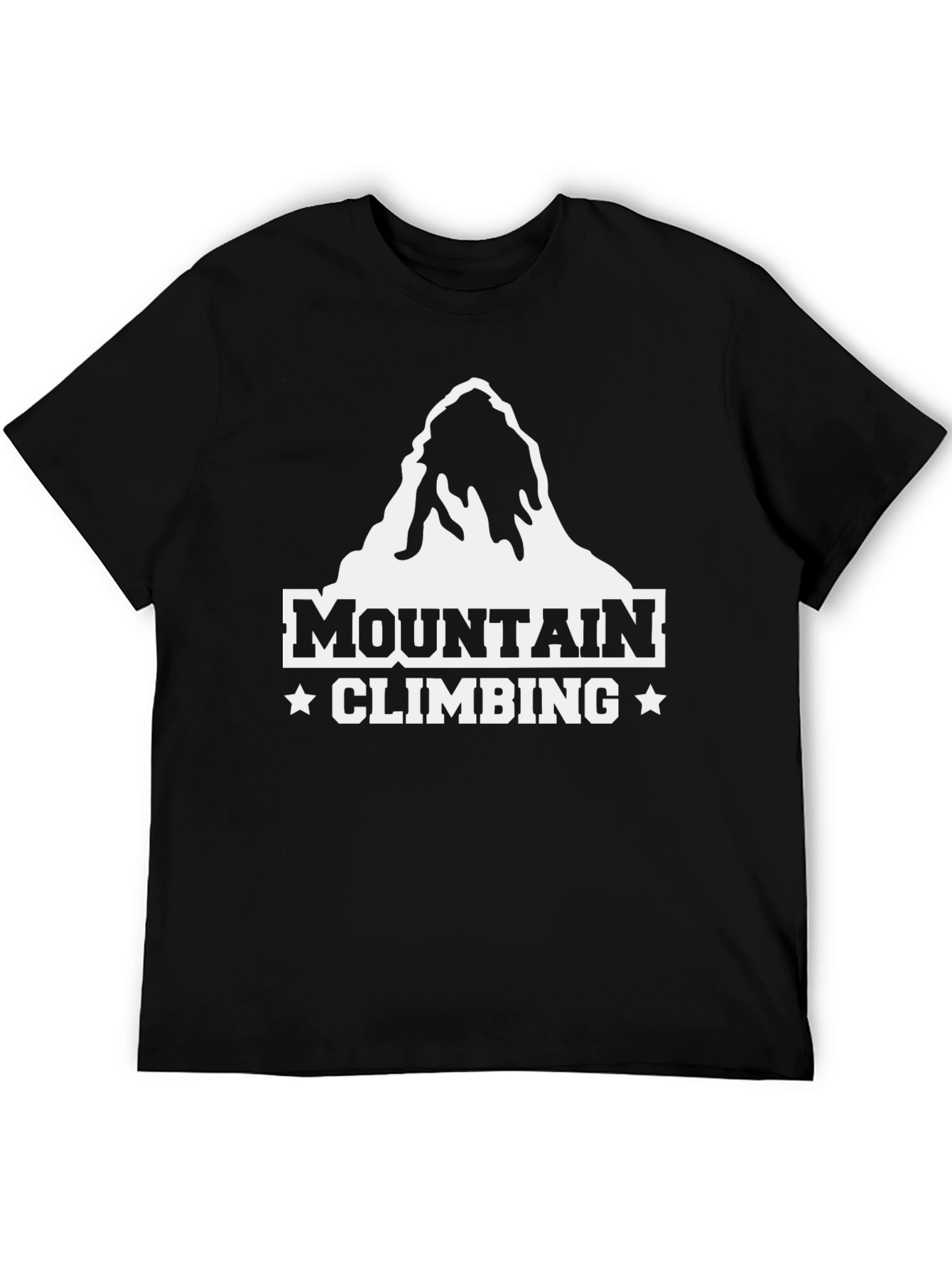 Mountain Climbing Graphic T-Shirt - Black