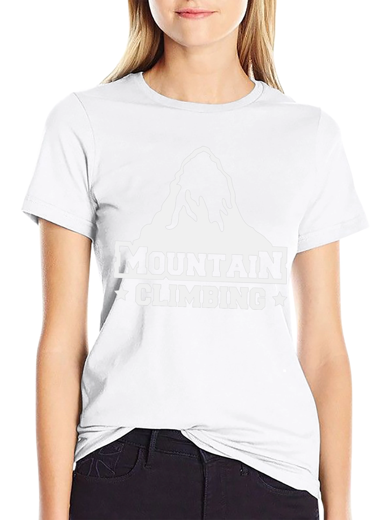 Mountain Climbing Graphic T-Shirt - Black