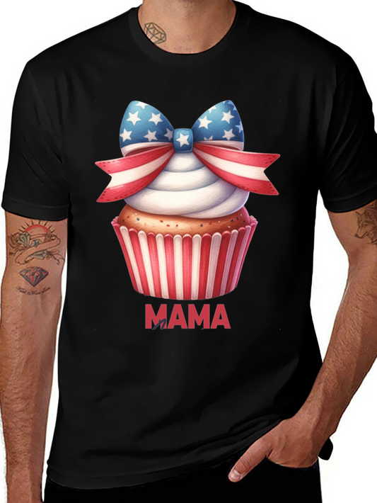 Patriotic Mama Cupcake T-Shirt