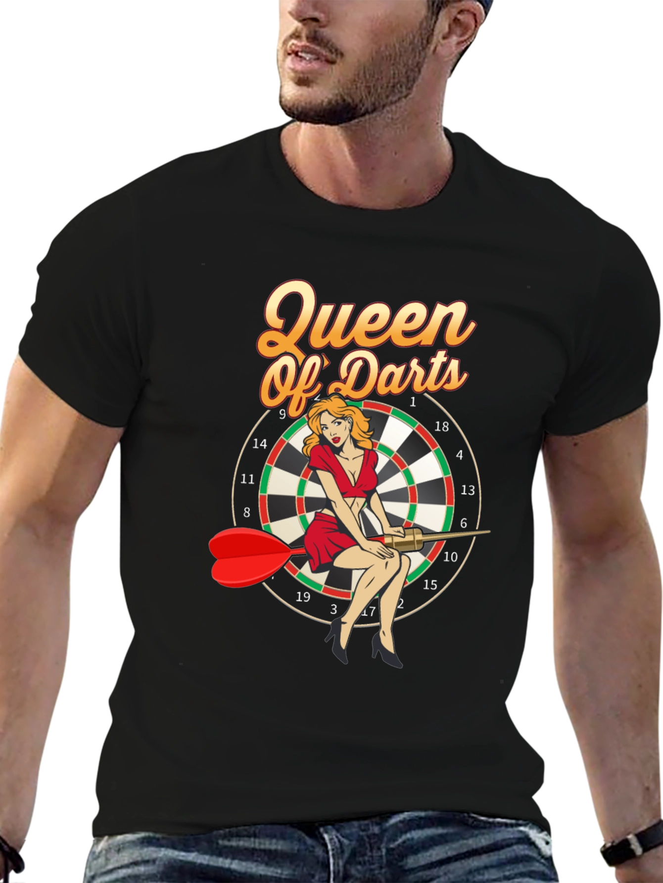 Queen of Darts Graphic T-Shirt