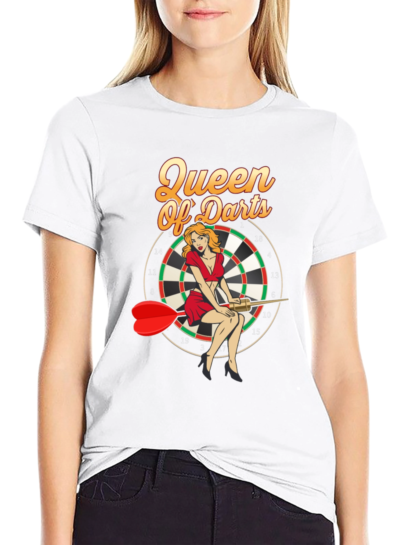 Queen of Darts Graphic T-Shirt