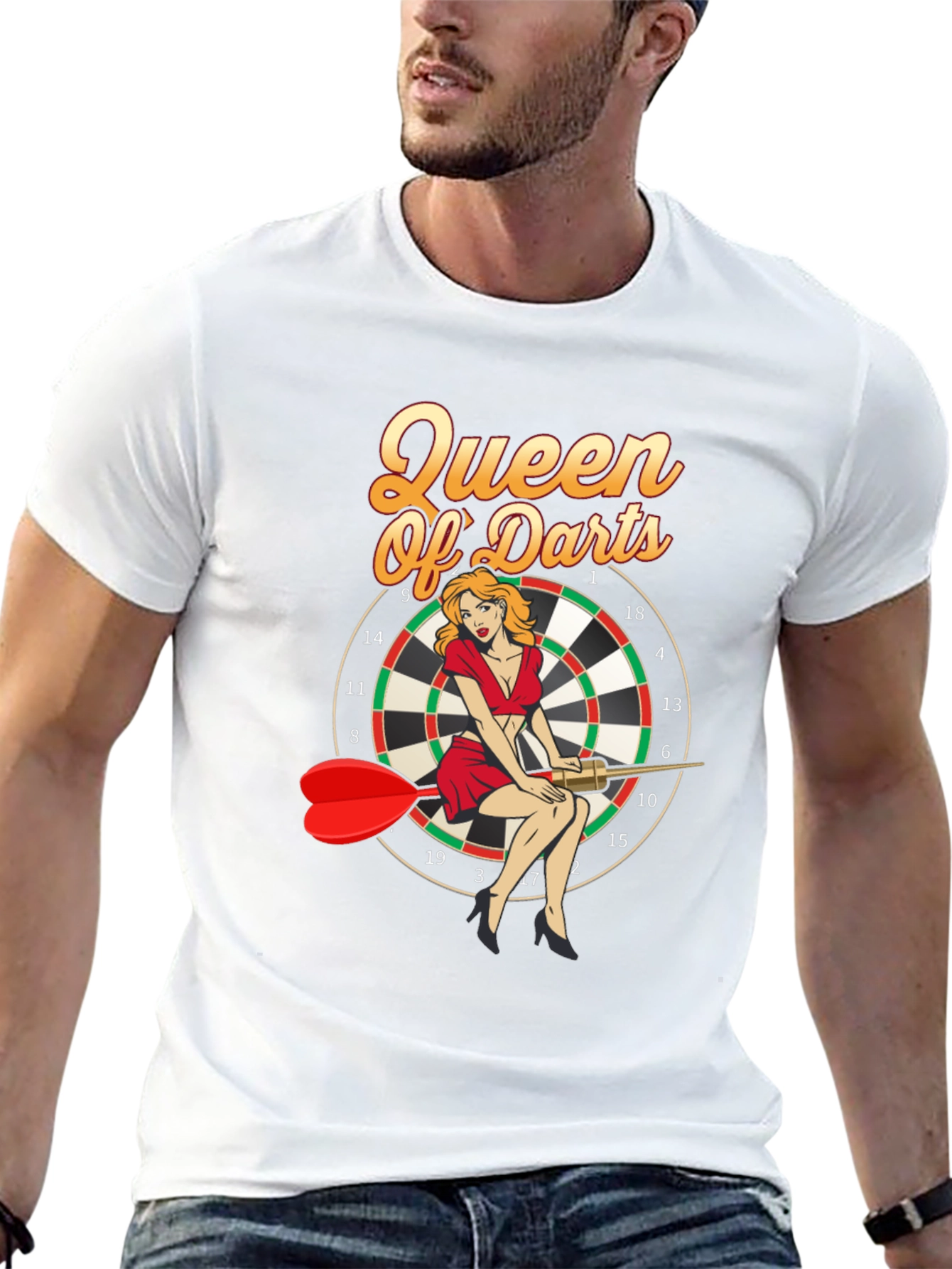 Queen of Darts Graphic T-Shirt
