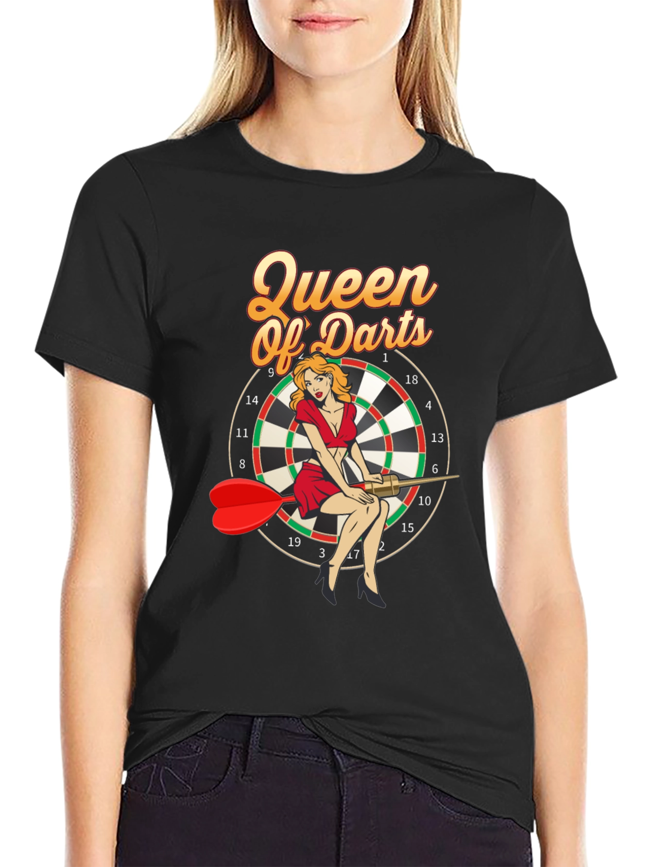 Queen of Darts Graphic T-Shirt