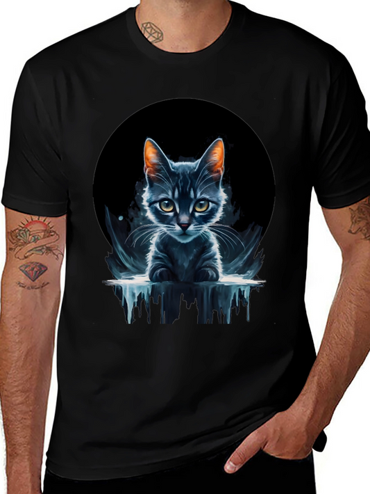 Cool Cat Graphic Tee - Unique Design